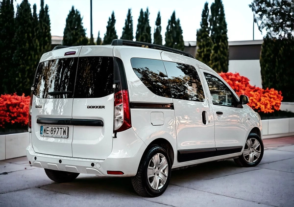 Dacia Dokker cena 36900 przebieg: 157900, rok produkcji 2018 z Łódź małe 407